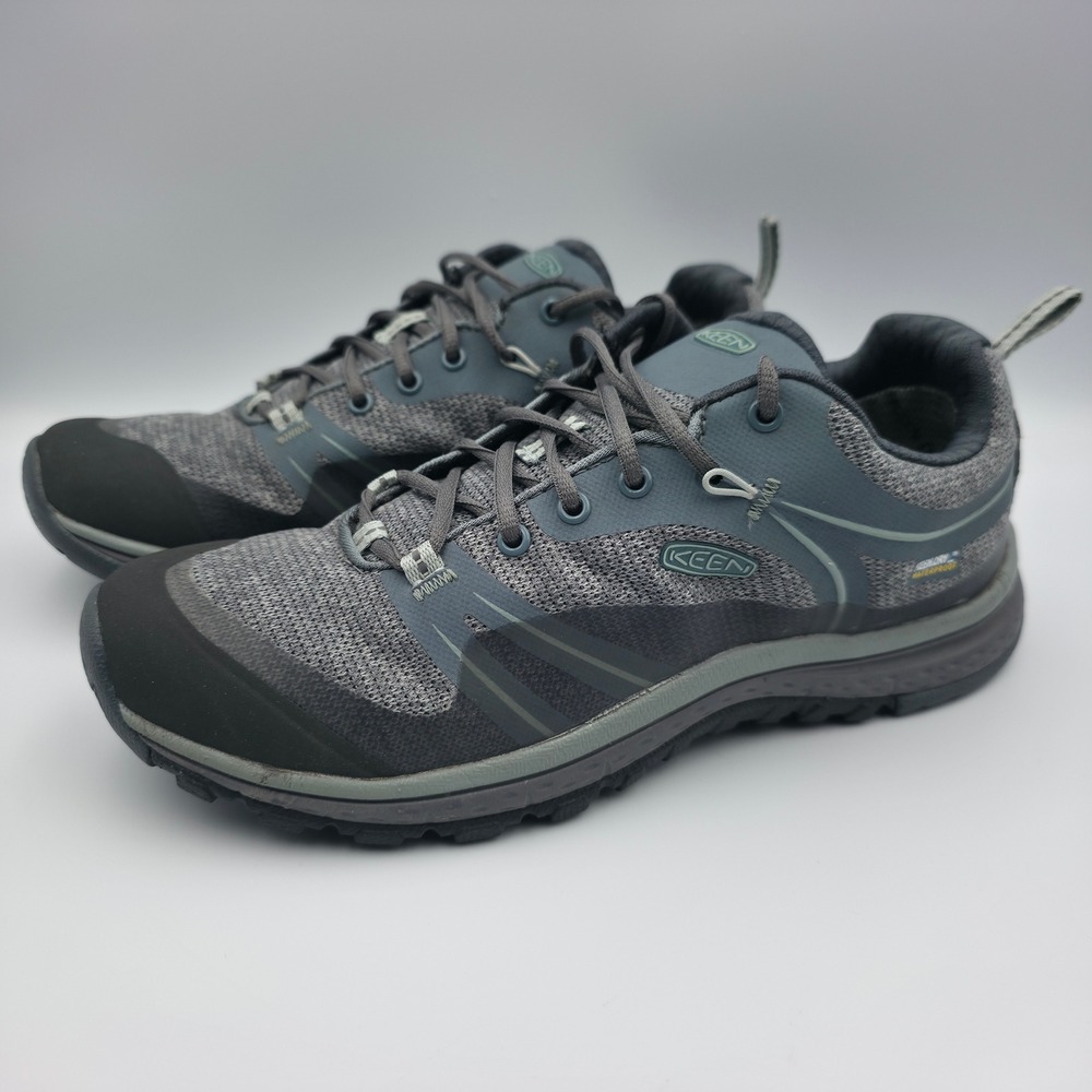 KEEN Terradora Waterproof Hiking Shoes Grey Blue Women 7 1019878